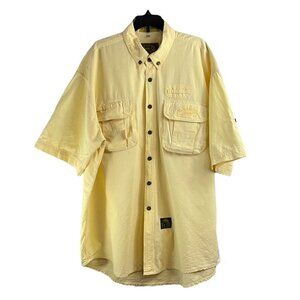 Camel Trophy Adventure Wear men’s yellow button down shirt size XXL